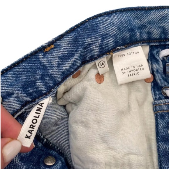 GRLFRND Karolina Lace Up High Rise Skinny Jeans Kingdom size 26 - Picture 8 of 10